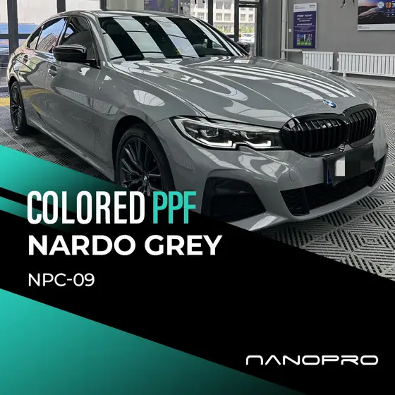 Nardo Grey colour film on a car