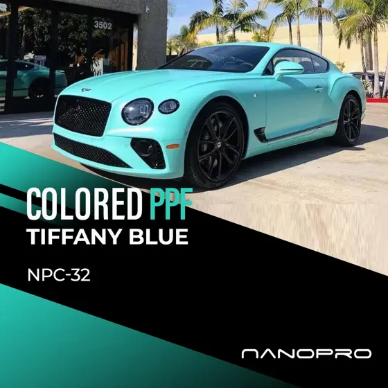 Tiffany Blue colour film on a car