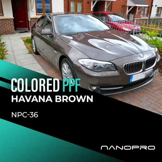 Havana Brown colour film on a car